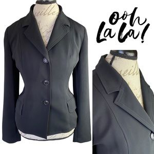Tailored Frenchi CLASSIC Single Breasted Black Blazer